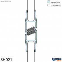 SH021 Magnetic Shower Screen Seal (8mm glass)